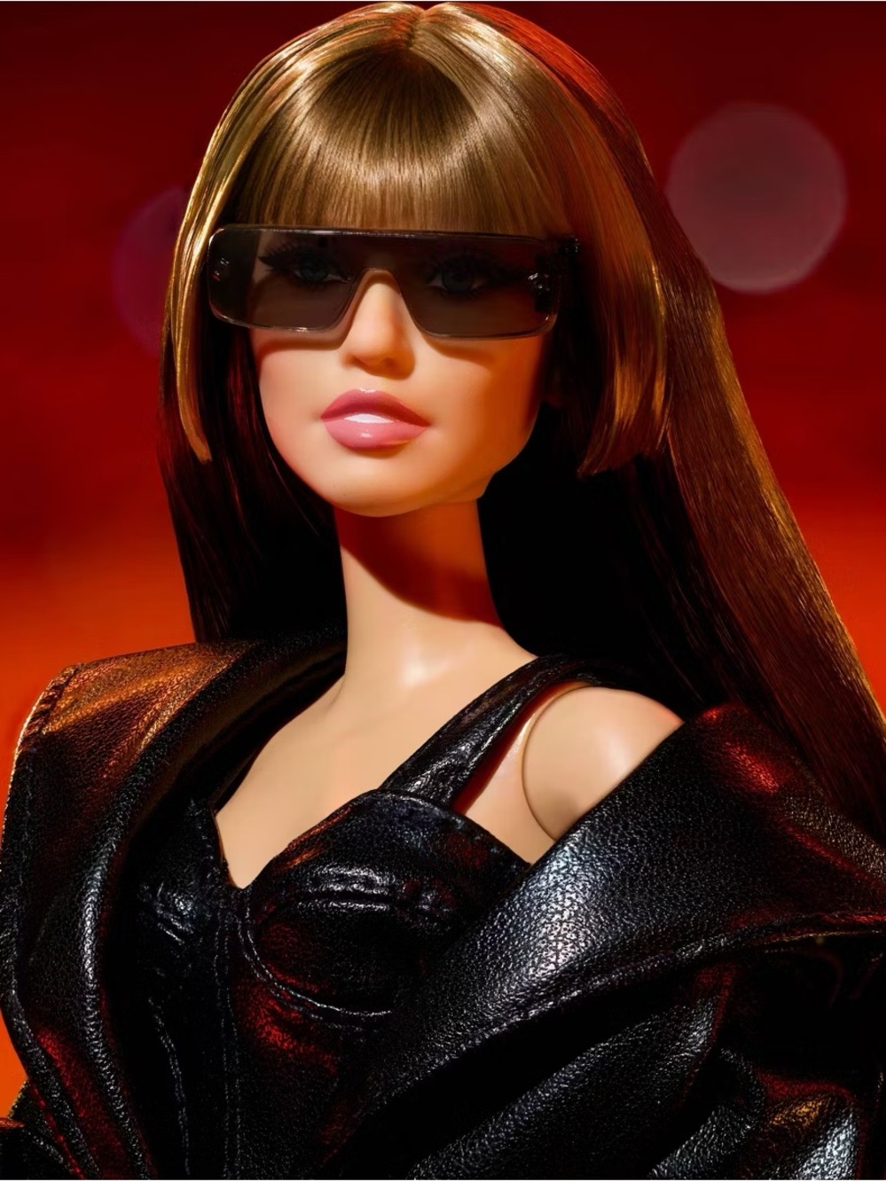 Barbie Signature Miley Cyrus Collectible Doll Faux Leather 2-Piece Outfit heels - Picture 4 of 9